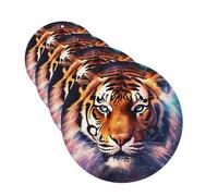 4 Pcs Car Air Fresheners Decorative Car Air Freshener Card Long Lasting Hanging Fragrance Scented Galaxy Tiger Car Aromatherapy Tablets Rearview Mirror Pendant for Men Women