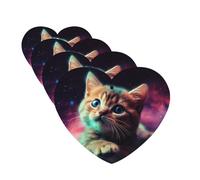 4 Pcs Car Air Fresheners Decorative Car Air Freshener Card Long Lasting Hanging Fragrance Scented Galaxy Cat Baby Car Aromatherapy Tablets Rearview Mirror Pendant for Men Women
