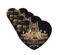 4 Pcs Car Air Fresheners Decorative Car Air Freshener Card Long Lasting Hanging Fragrance Scented Gorgeous Crystal Chandelier Car Aromatherapy Tablets Rearview Mirror Pendant for Men Women