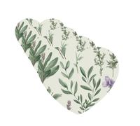4 Pcs Car Air Fresheners Decorative Car Air Freshener Card Long Lasting Hanging Fragrance Scented Green Flower Herb Sage Leaves Car Aromatherapy Tablets Rearview Mirror Pendant for Men Women