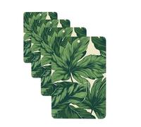 4 Pcs Car Air Fresheners Decorative Car Air Freshener Card Long Lasting Hanging Fragrance Scented Green Foliage Botanical Car Aromatherapy Tablets Rearview Mirror Pendant for Men Women