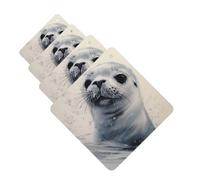 4 Pcs Car Air Fresheners Decorative Car Air Freshener Card Long Lasting Hanging Fragrance Scented Harp Seal Painting Car Aromatherapy Tablets Rearview Mirror Pendant for Men Women