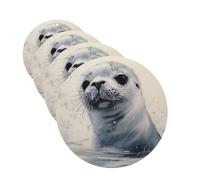 4 Pcs Car Air Fresheners Decorative Car Air Freshener Card Long Lasting Hanging Fragrance Scented Harp Seal Painting Car Aromatherapy Tablets Rearview Mirror Pendant for Men Women