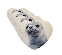 4 Pcs Car Air Fresheners Decorative Car Air Freshener Card Long Lasting Hanging Fragrance Scented Harp Seal Painting Car Aromatherapy Tablets Rearview Mirror Pendant for Men Women