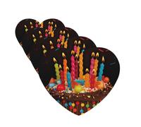 4 Pcs Car Air Fresheners Decorative Car Air Freshener Card Long Lasting Hanging Fragrance Scented Happy Birthday Big Cake Car Aromatherapy Tablets Rearview Mirror Pendant for Men Women