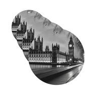 4 Pcs Car Air Fresheners Decorative Car Air Freshener Card Long Lasting Hanging Fragrance Scented Houses of parliament Car Aromatherapy Tablets Rearview Mirror Pendant for Men Women