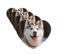 4 Pcs Car Air Fresheners Decorative Car Air Freshener Card Long Lasting Hanging Fragrance Scented Husky Piquant Dog Car Aromatherapy Tablets Rearview Mirror Pendant for Men Women