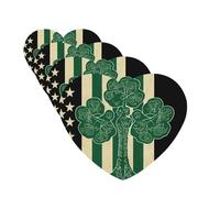 4 Pcs Car Air Fresheners Decorative Car Air Freshener Card Long Lasting Hanging Fragrance Scented Irish American Flag Car Aromatherapy Tablets Rearview Mirror Pendant for Men Women