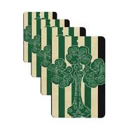 4 Pcs Car Air Fresheners Decorative Car Air Freshener Card Long Lasting Hanging Fragrance Scented Irish American Flag Car Aromatherapy Tablets Rearview Mirror Pendant for Men Women