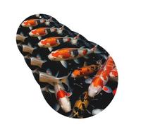 4 Pcs Car Air Fresheners Decorative Car Air Freshener Card Long Lasting Hanging Fragrance Scented Japan Fancy Koi Carp Fishes Car Aromatherapy Tablets Rearview Mirror Pendant for Men Women