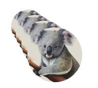 4 Pcs Car Air Fresheners Decorative Car Air Freshener Card Long Lasting Hanging Fragrance Scented Koala and Butterfly Car Aromatherapy Tablets Rearview Mirror Pendant for Men Women