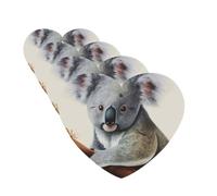 4 Pcs Car Air Fresheners Decorative Car Air Freshener Card Long Lasting Hanging Fragrance Scented Koala and Butterfly Car Aromatherapy Tablets Rearview Mirror Pendant for Men Women