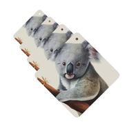 4 Pcs Car Air Fresheners Decorative Car Air Freshener Card Long Lasting Hanging Fragrance Scented Koala and Butterfly Car Aromatherapy Tablets Rearview Mirror Pendant for Men Women