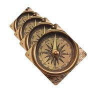 4 Pcs Car Air Fresheners Decorative Car Air Freshener Card Long Lasting Hanging Fragrance Scented Law of the Compass Navigation Car Aromatherapy Tablets Rearview Mirror Pendant for Men Women