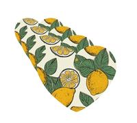 4 Pcs Car Air Fresheners Decorative Car Air Freshener Card Long Lasting Hanging Fragrance Scented Lemon Fruit Pattern Car Aromatherapy Tablets Rearview Mirror Pendant for Men Women