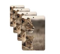 4 Pcs Car Air Fresheners Decorative Car Air Freshener Card Long Lasting Hanging Fragrance Scented Lioness with cub Car Aromatherapy Tablets Rearview Mirror Pendant for Men Women