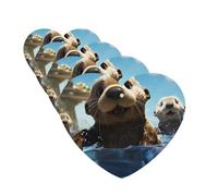 4 Pcs Car Air Fresheners Decorative Car Air Freshener Card Long Lasting Hanging Fragrance Scented Lovely Sea Otter Car Aromatherapy Tablets Rearview Mirror Pendant for Men Women