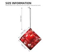 4 Pcs Car Air Fresheners Decorative Car Air Freshener Card Long Lasting Hanging Fragrance Scented Love Hearts Car Aromatherapy Tablets Rearview Mirror Pendant for Men Women