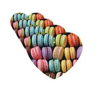 4 Pcs Car Air Fresheners Decorative Car Air Freshener Card Long Lasting Hanging Fragrance Scented Macaron Biscuit Flavored Pastries Car Aromatherapy Tablets Rearview Mirror Pendant for Men Women