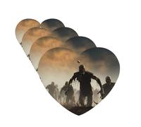 4 Pcs Car Air Fresheners Decorative Car Air Freshener Card Long Lasting Hanging Fragrance Scented Many Zombie Car Aromatherapy Tablets Rearview Mirror Pendant for Men Women