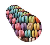 4 Pcs Car Air Fresheners Decorative Car Air Freshener Card Long Lasting Hanging Fragrance Scented Macaron Biscuit Flavored Pastries Car Aromatherapy Tablets Rearview Mirror Pendant for Men Women