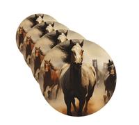 4 Pcs Car Air Fresheners Decorative Car Air Freshener Card Long Lasting Hanging Fragrance Scented Many Horses Car Aromatherapy Tablets Rearview Mirror Pendant for Men Women