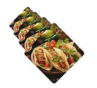 4 Pcs Car Air Fresheners Decorative Car Air Freshener Card Long Lasting Hanging Fragrance Scented Mexican Food Car Aromatherapy Tablets Rearview Mirror Pendant for Men Women