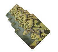 4 Pcs Car Air Fresheners Decorative Car Air Freshener Card Long Lasting Hanging Fragrance Scented Middle Earth Map Car Aromatherapy Tablets Rearview Mirror Pendant for Men Women