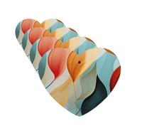 4 Pcs Car Air Fresheners Decorative Car Air Freshener Card Long Lasting Hanging Fragrance Scented Mid-Century Modern Style Car Aromatherapy Tablets Rearview Mirror Pendant for Men Women