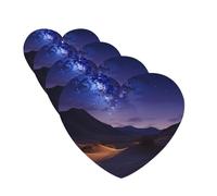 4 Pcs Car Air Fresheners Decorative Car Air Freshener Card Long Lasting Hanging Fragrance Scented Night in the Desert Car Aromatherapy Tablets Rearview Mirror Pendant for Men Women