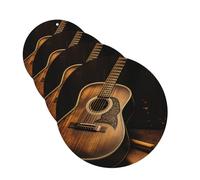 4 Pcs Car Air Fresheners Decorative Car Air Freshener Card Long Lasting Hanging Fragrance Scented Old west guitar Car Aromatherapy Tablets Rearview Mirror Pendant for Men Women