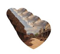 4 Pcs Car Air Fresheners Decorative Car Air Freshener Card Long Lasting Hanging Fragrance Scented Old Wild West Cowboy Town Car Aromatherapy Tablets Rearview Mirror Pendant for Men Women