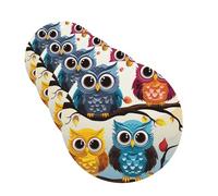 4 Pcs Car Air Fresheners Decorative Car Air Freshener Card Long Lasting Hanging Fragrance Scented Owls on Tree Branches Car Aromatherapy Tablets Rearview Mirror Pendant for Men Women