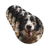 4 Pcs Car Air Fresheners Decorative Car Air Freshener Card Long Lasting Hanging Fragrance Scented Pastor Border Collie Car Aromatherapy Tablets Rearview Mirror Pendant for Men Women