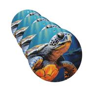 4 Pcs Car Air Fresheners Decorative Car Air Freshener Card Long Lasting Hanging Fragrance Scented Painted Sea Turtle Car Aromatherapy Tablets Rearview Mirror Pendant for Men Women
