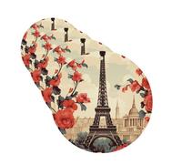 4 Pcs Car Air Fresheners Decorative Car Air Freshener Card Long Lasting Hanging Fragrance Scented Paris Vintage Floral Car Aromatherapy Tablets Rearview Mirror Pendant for Men Women