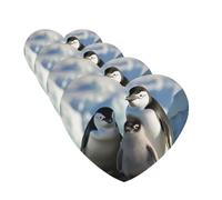 4 Pcs Car Air Fresheners Decorative Car Air Freshener Card Long Lasting Hanging Fragrance Scented Penguin Parents and Chicks Car Aromatherapy Tablets Rearview Mirror Pendant for Men Women
