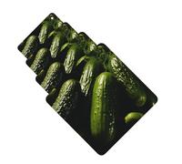 4 Pcs Car Air Fresheners Decorative Car Air Freshener Card Long Lasting Hanging Fragrance Scented Pickle Car Aromatherapy Tablets Rearview Mirror Pendant for Men Women