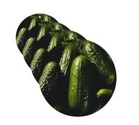 4 Pcs Car Air Fresheners Decorative Car Air Freshener Card Long Lasting Hanging Fragrance Scented Pickle Car Aromatherapy Tablets Rearview Mirror Pendant for Men Women
