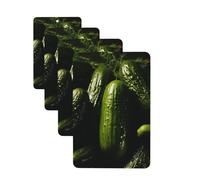 4 Pcs Car Air Fresheners Decorative Car Air Freshener Card Long Lasting Hanging Fragrance Scented Pickle Car Aromatherapy Tablets Rearview Mirror Pendant for Men Women