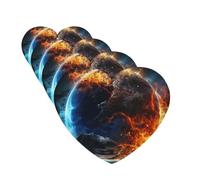 4 Pcs Car Air Fresheners Decorative Car Air Freshener Card Long Lasting Hanging Fragrance Scented Planet Ice and Fire Car Aromatherapy Tablets Rearview Mirror Pendant for Men Women