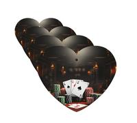 4 Pcs Car Air Fresheners Decorative Car Air Freshener Card Long Lasting Hanging Fragrance Scented Poker Tournament Car Aromatherapy Tablets Rearview Mirror Pendant for Men Women