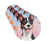 4 Pcs Car Air Fresheners Decorative Car Air Freshener Card Long Lasting Hanging Fragrance Scented Rat Terrier Dog Car Aromatherapy Tablets Rearview Mirror Pendant for Men Women