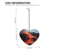 4 Pcs Car Air Fresheners Decorative Car Air Freshener Card Long Lasting Hanging Fragrance Scented Red Hot Lava from Kilauea Volcano Car Aromatherapy Tablets Rearview Mirror Pendant for Men Women