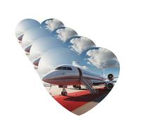 4 Pcs Car Air Fresheners Decorative Car Air Freshener Card Long Lasting Hanging Fragrance Scented Red Carpet Airplane Car Aromatherapy Tablets Rearview Mirror Pendant for Men Women