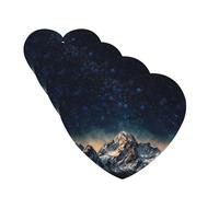 4 Pcs Car Air Fresheners Decorative Car Air Freshener Card Long Lasting Hanging Fragrance Scented Starry Night The Mountains Car Aromatherapy Tablets Rearview Mirror Pendant for Men Women