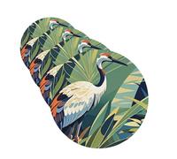 4 Pcs Car Air Fresheners,Funny Hanging Car Air Fresheners Round Shape Cute Long Lasting Scented Mirror Hanging Decoration Ornaments Gift Interior Decor Accessories For Men Women