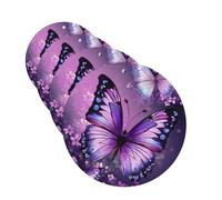 4 Pcs Car Air Fresheners,Funny Hanging Car Air Fresheners Round Shape Cute Long Lasting Scented Mirror Hanging Decoration Ornaments Gift Interior Decor Accessories For Men Women