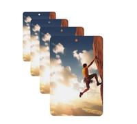 4 Pcs Car Air Fresheners Hanging Air Freshener Fragrance Scented Cards Rectangle Car Aromatherapy Tablets Rock Climbing Sports Car Freshener for Car Interior Mirror Pendant Gifts