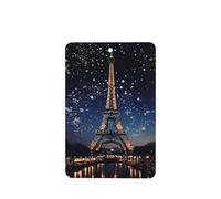 4 Pcs Car Air Fresheners Hanging Air Freshener Fragrance Scented Cards Tablets Night Paris Eiffel Tower Car Freshener Interior Mirror Pendant for Women Men